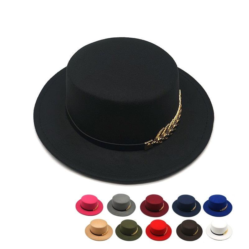 Foldable cotton short-brim fedora hat in a classic vintage style