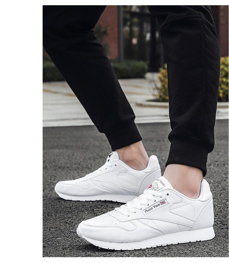 Black Vulcanized Lace-Up Fashion Sneakers - Lightweight Casual Flats