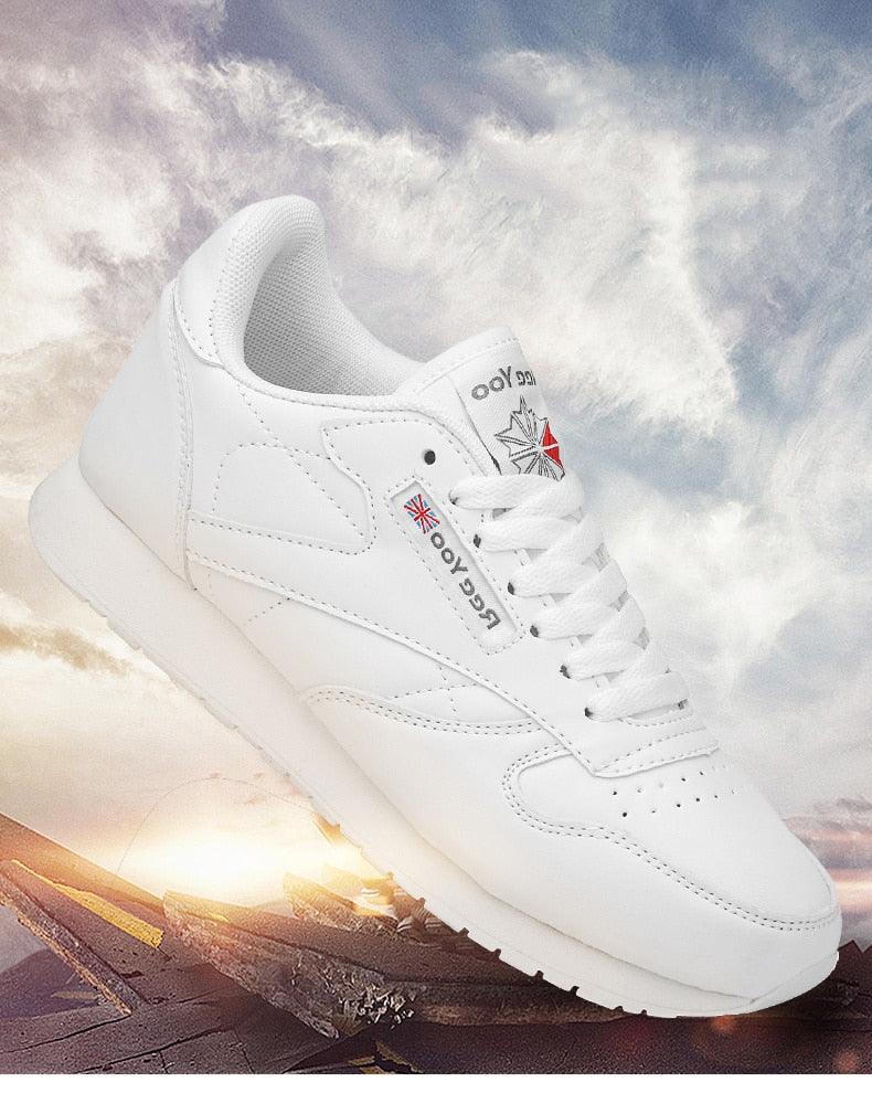 Black Vulcanized Lace-Up Fashion Sneakers - Lightweight Casual Flats