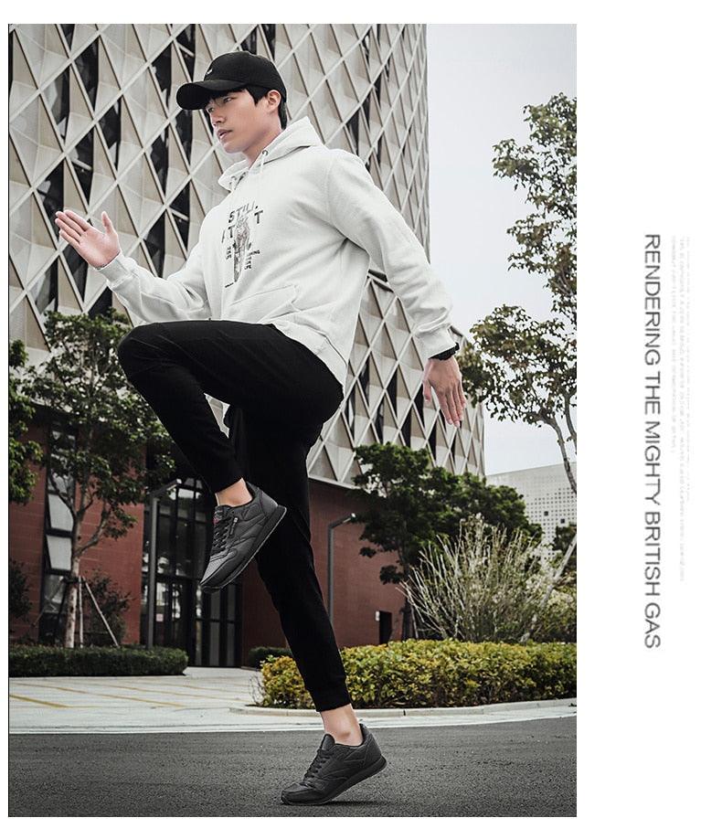 Black Vulcanized Lace-Up Fashion Sneakers - Lightweight Casual Flats