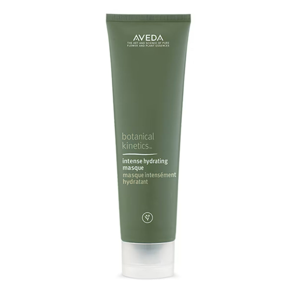 Aveda Botanical Kinetics Intense Hydrating Masque in green packaging.