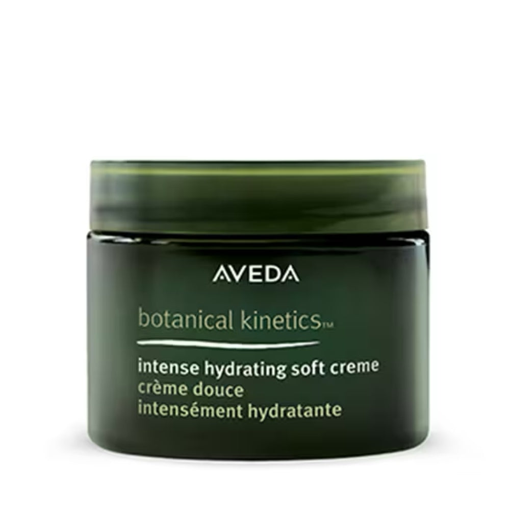 Aveda Botanical Kinetics Intense Hydrating Soft Creme in green jar.