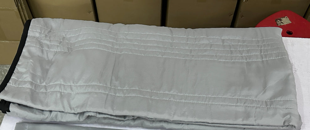 Modern Minimalist Cooling Summer Quilt - Lightweight Seersucker Throw