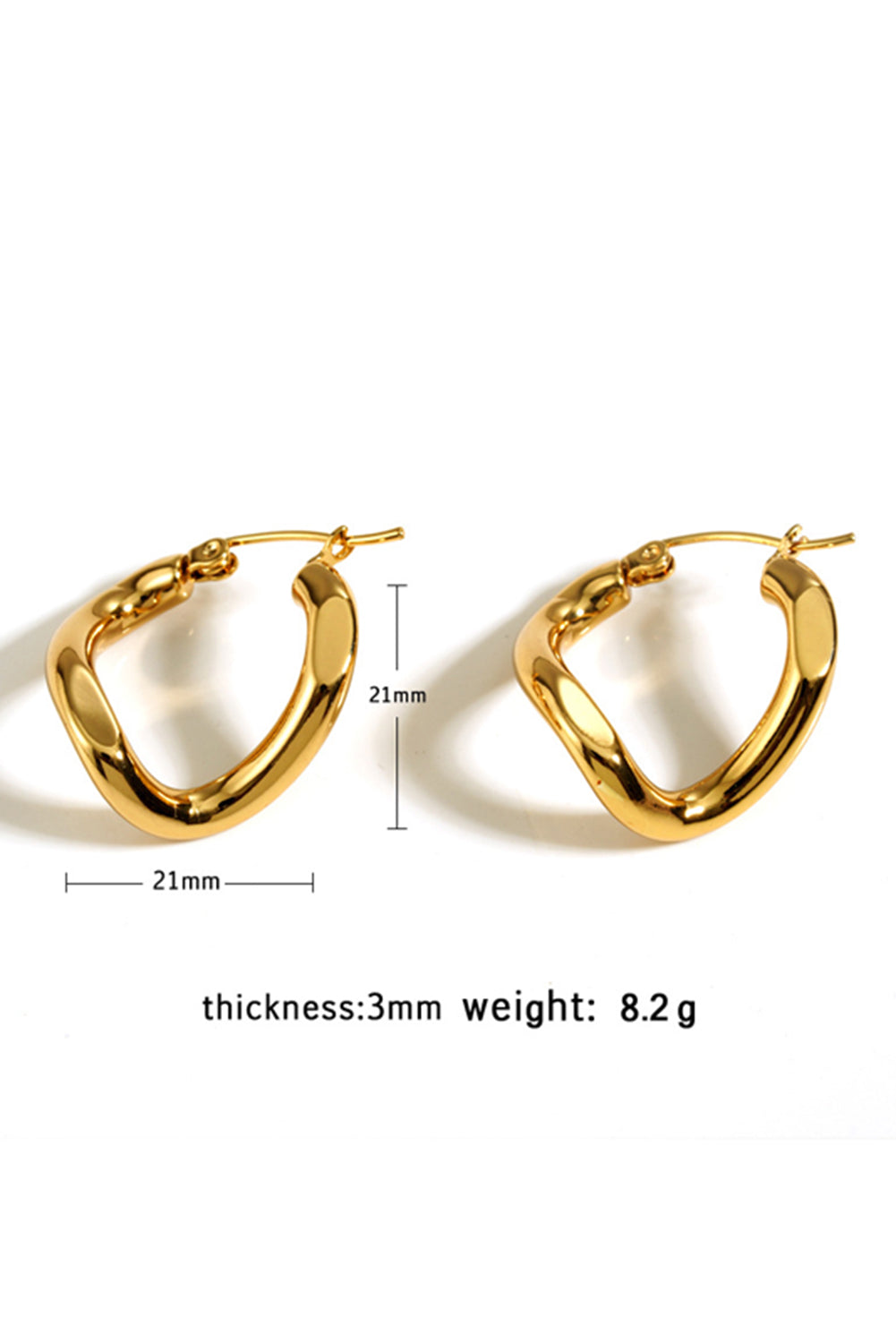 Zyla Spiral Stainless Steel Earrings