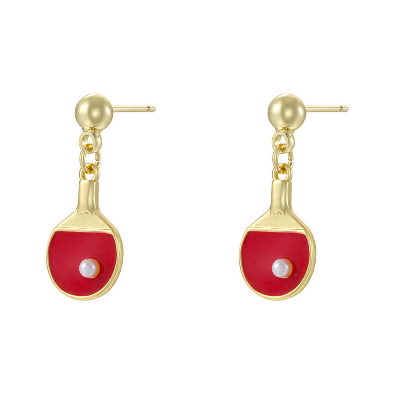 French-Style Teardrop Crystal Earrings, Modern Geometric Jewelry