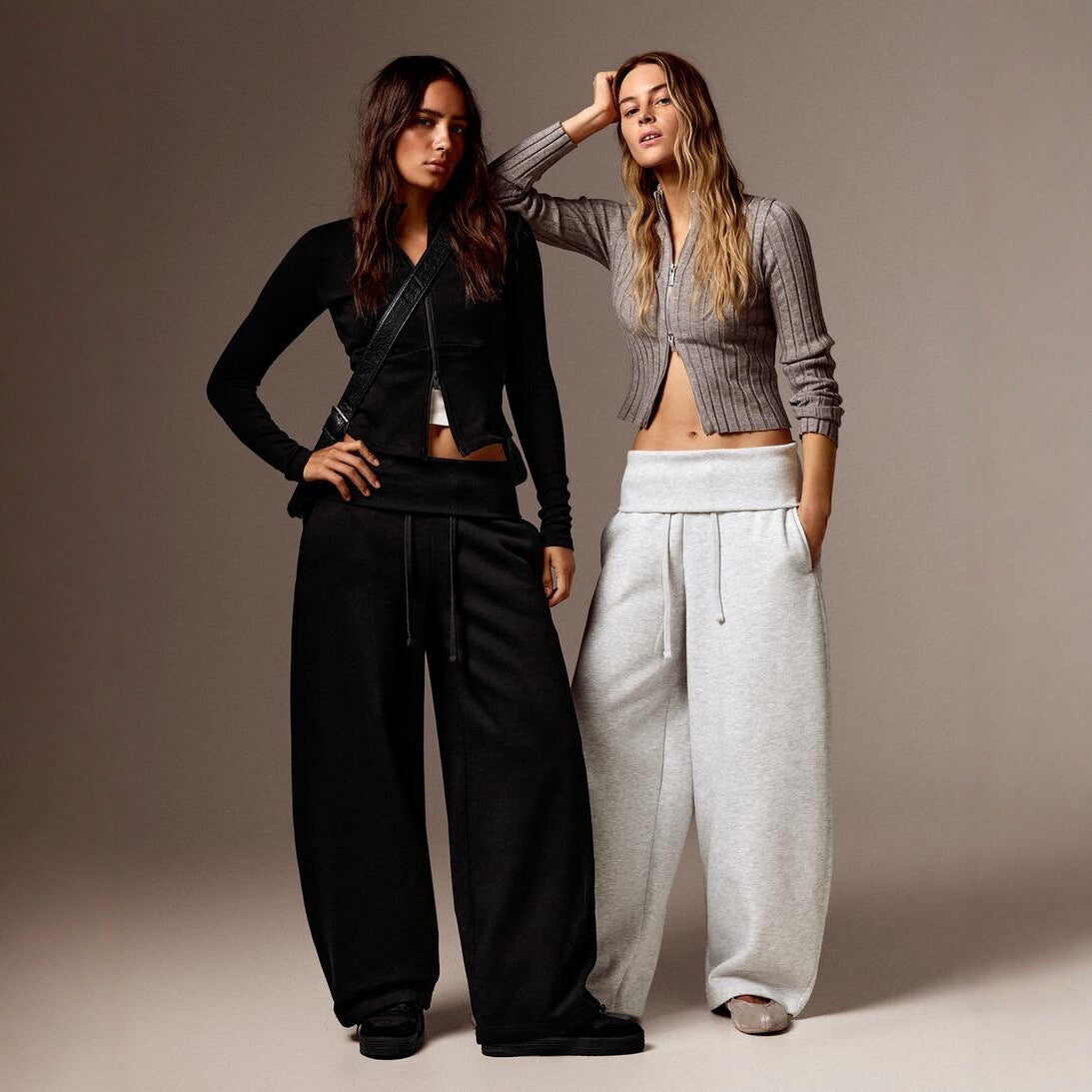Women's High-Waist Wide-Leg Casual Pants