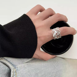 S925 Sterling Silver Women Rings, Minimalist Non-Tarnish Vintage Jewelry