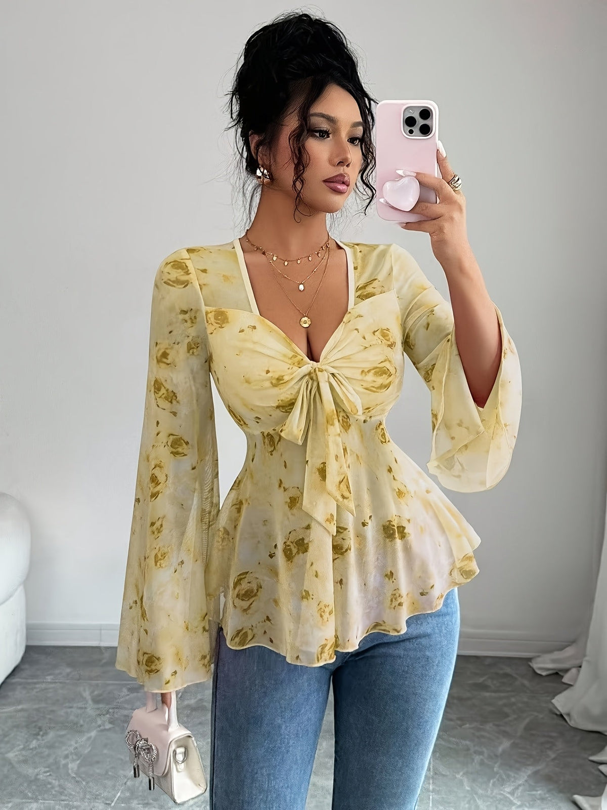 Women's Fashion Casual Printed Top