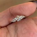 S925 Sterling Silver Berlin Love Letter Zircon Open Ring For Women, Luxury Shiny Zircon, Elegant & Versatile Commute Ring