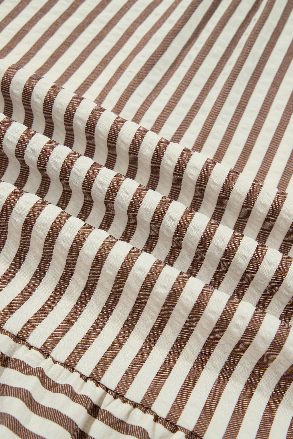 Annabelle Stripe Shirt Dress: Cotton V-Neck Casual Shift Dress