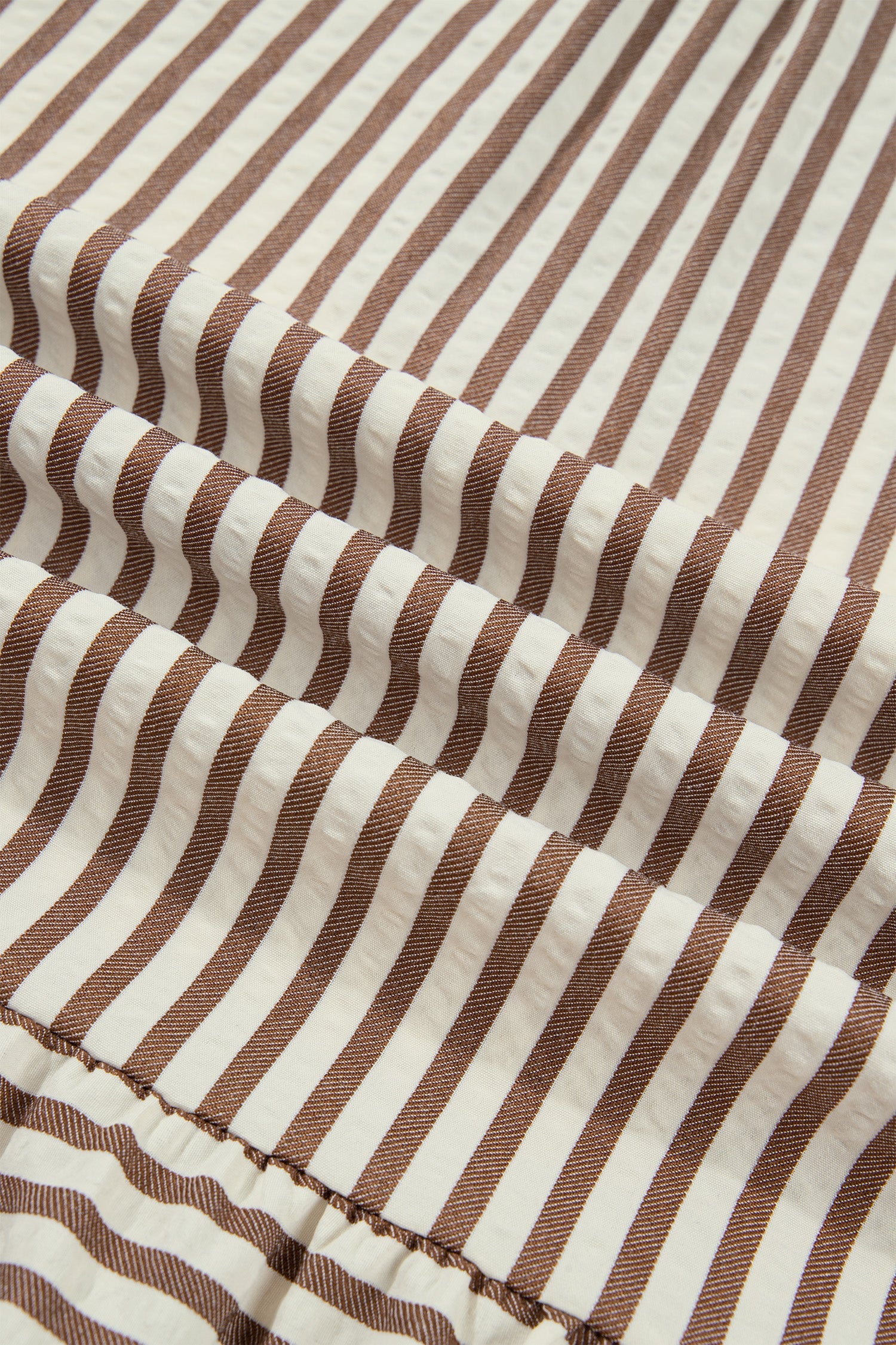 Annabelle Stripe Shirt Dress: Cotton V-Neck Casual Shift Dress