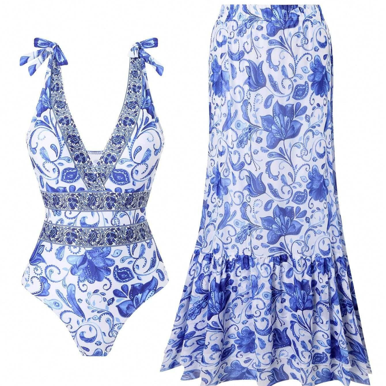 Ethnic Style One-piece Swimsuit For Women Beach Suit