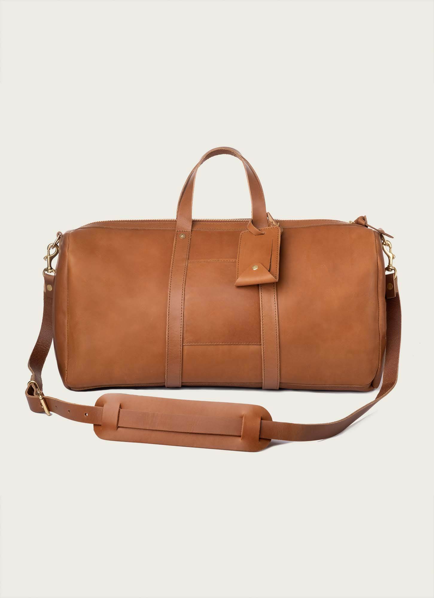 Full-Grain Leather Duffle Bag with Lifetime Guarantee