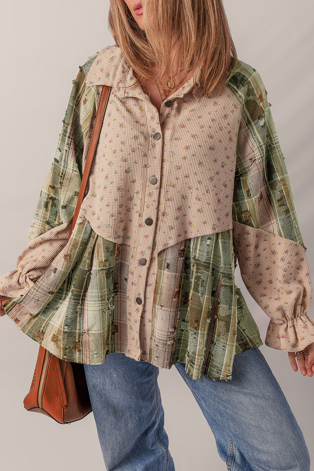 Emma Sleeve Waffle Knit Shacket