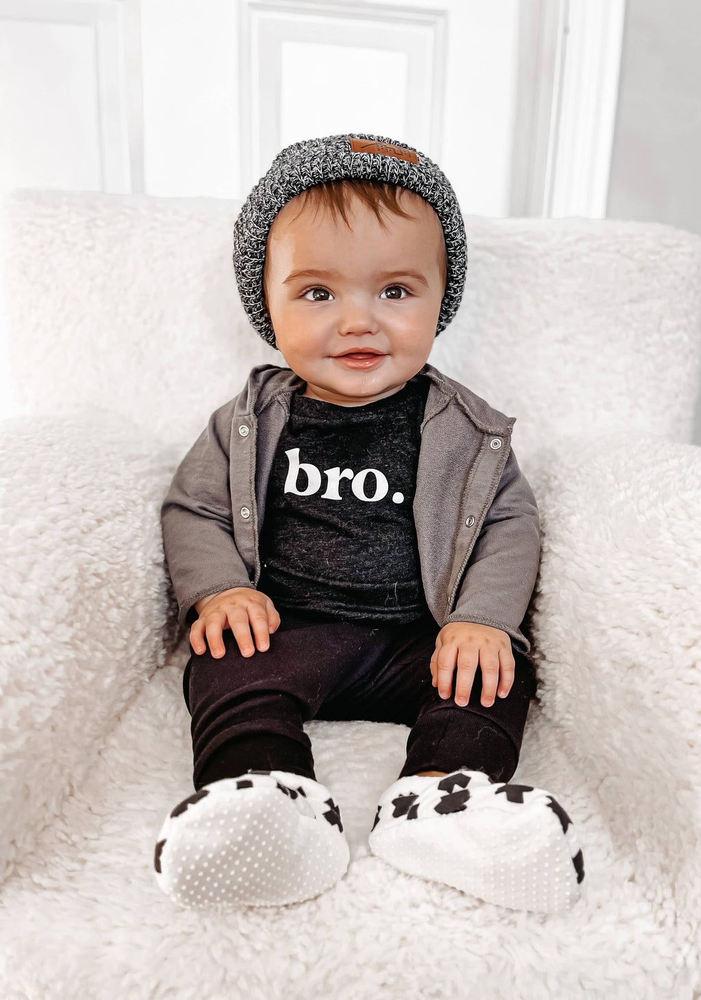 bro. Unisex Cotton Toddler Tee - Casual Minimalist Design