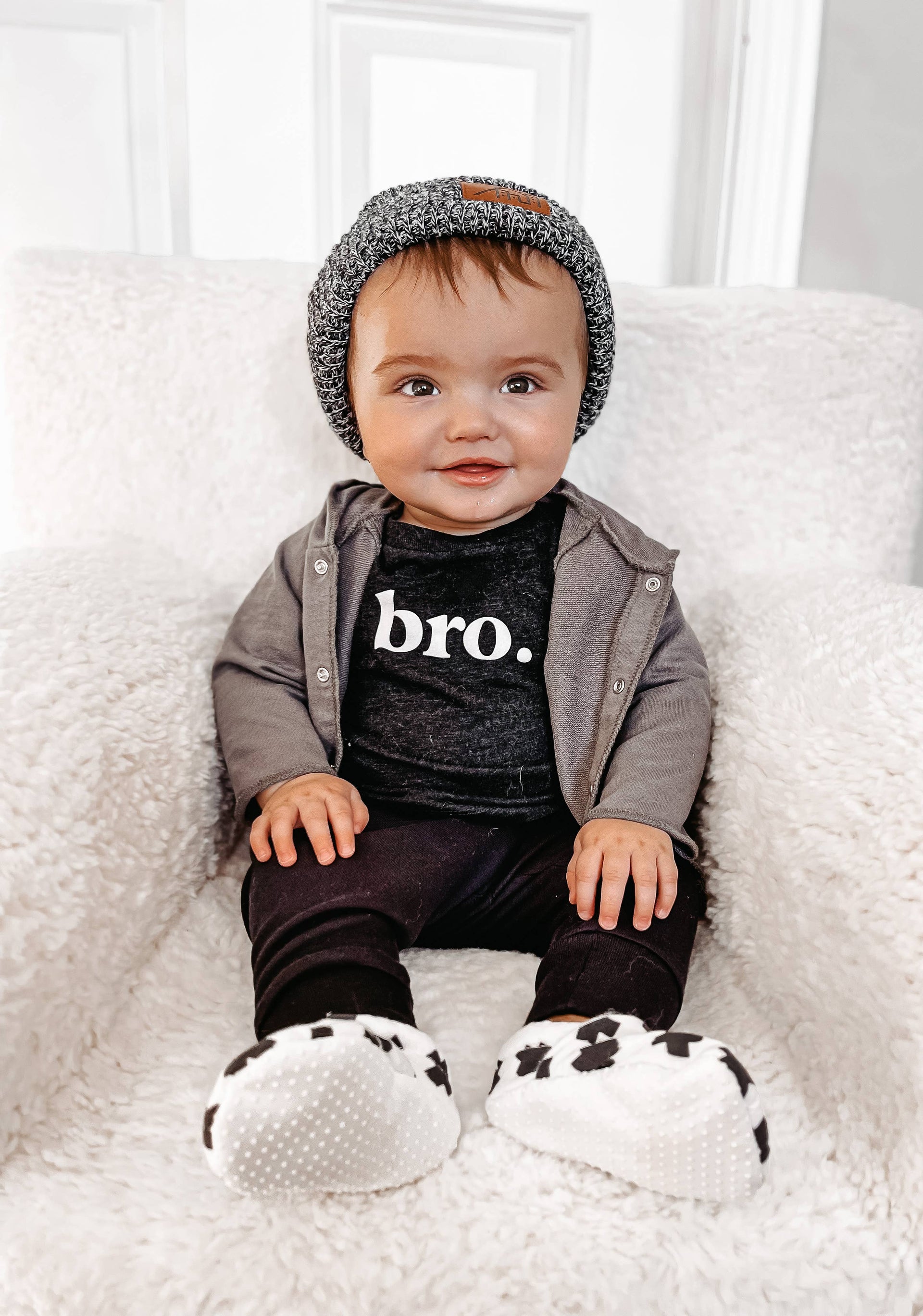 bro. Unisex Cotton Toddler Tee - Casual Minimalist Design
