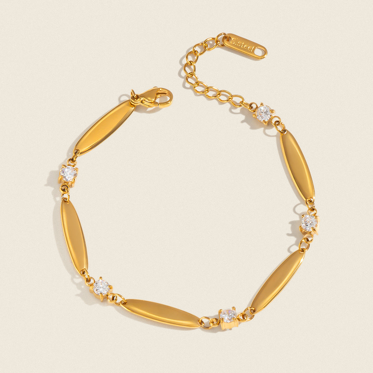 Oval-Shape Zircon Bracelet