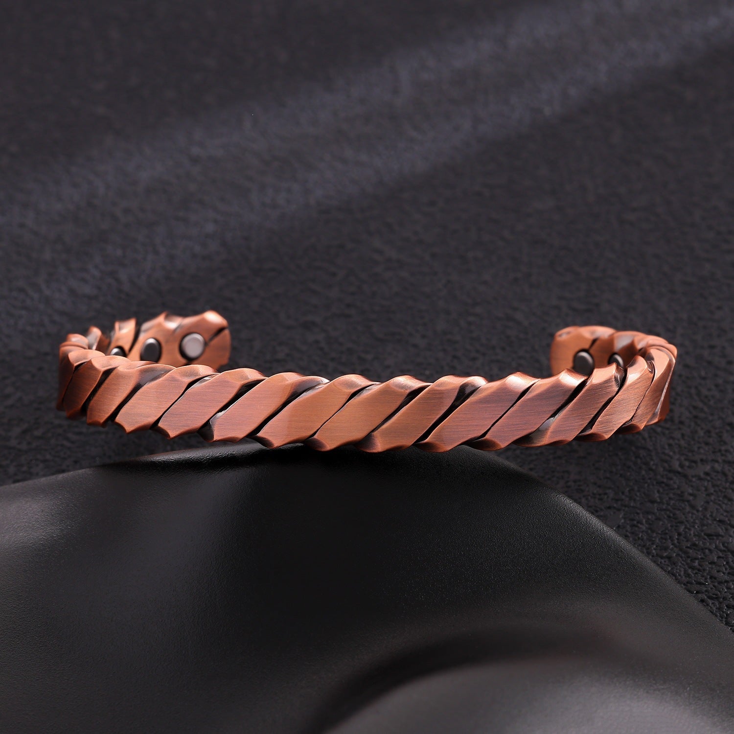 Vintage Bohemian Pure Copper Line Pattern Bracelet