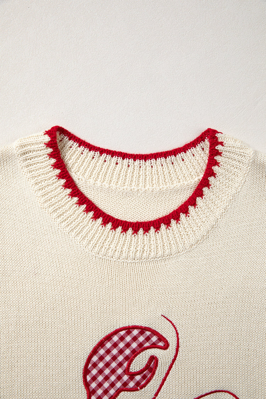 Emmeline Plaid Crawfish Knit Sweater Tank - Preppy Graphic