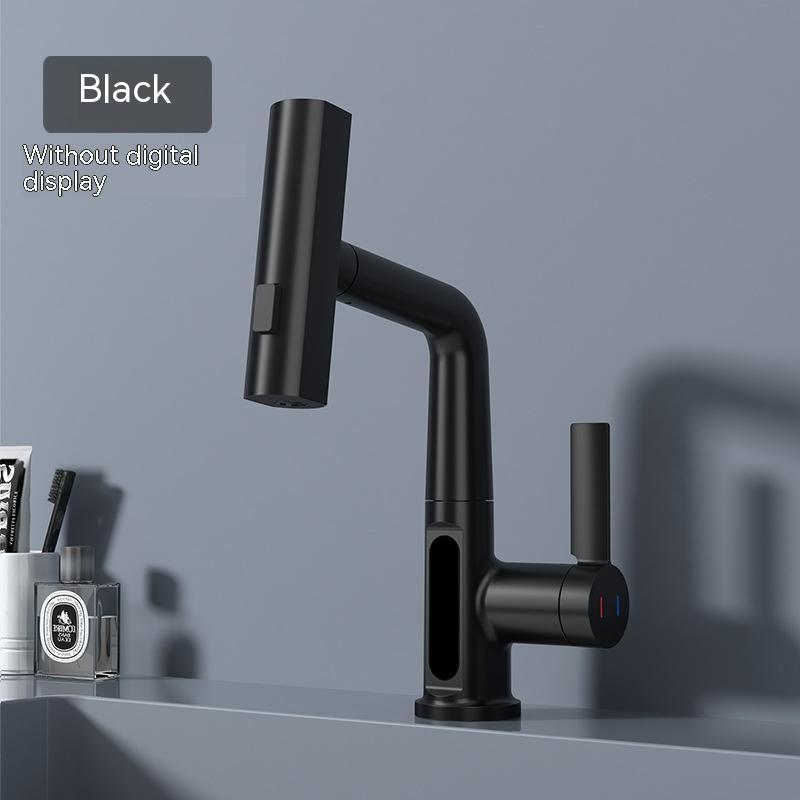 Intelligent Digital Display Kitchen Faucet with Pull-Out Sprayer