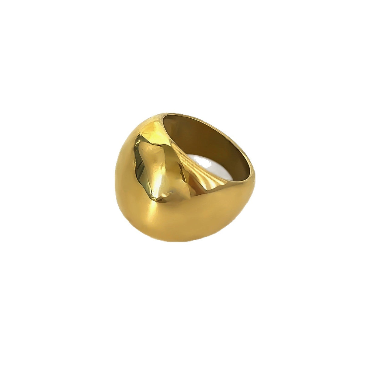 Cool-style Titanium Steel Ring With A High-quality Large Polished Surface