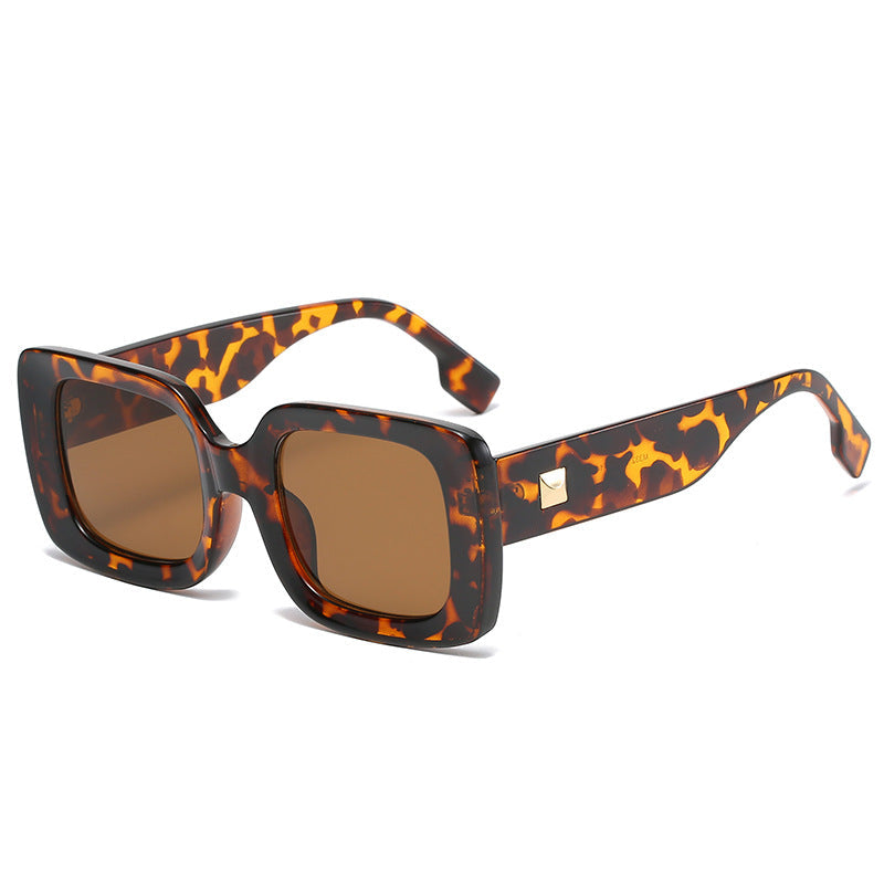 Retro Square Large Frame Sunglasses – Oversized INS Style