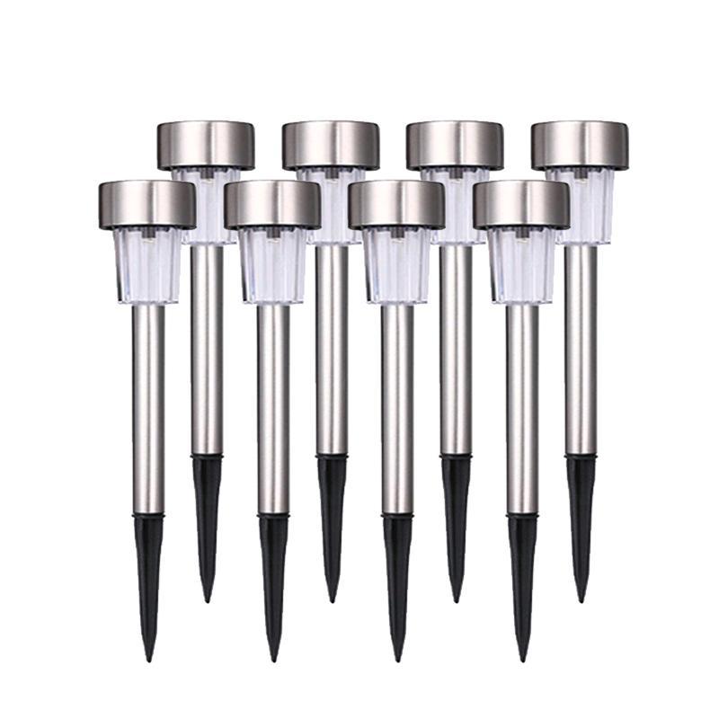 Luxury Stainless Steel Solar Garden Pathway Lights - Set of Lights