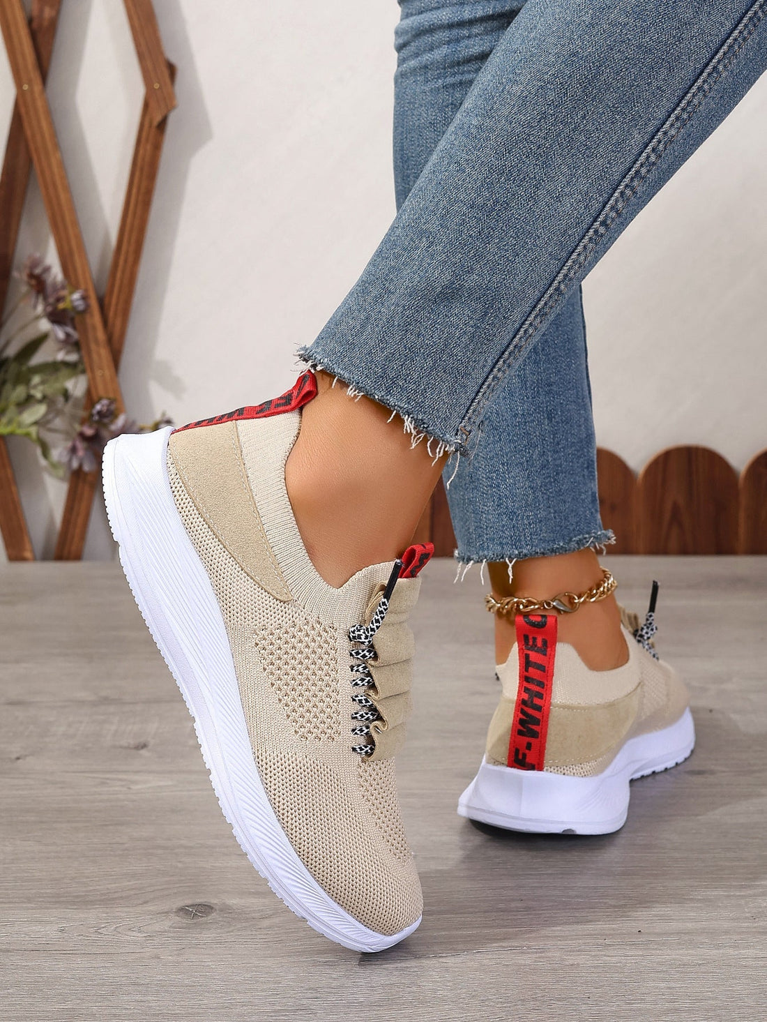 Women’s Non-Slip Knit Casual Sneakers Comfortable Walking Shoes