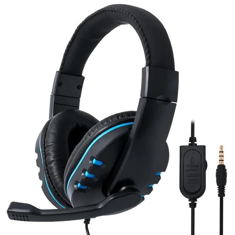 Professional 3.5mm Wired Gaming Headset with Deep Bass Mic