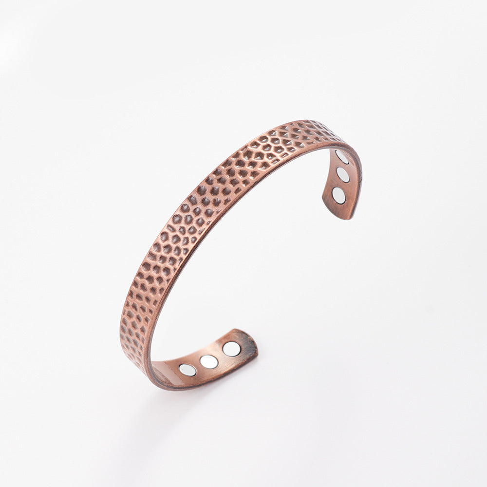 Magnetic Small Wave Pattern Antique Red Copper Brushed