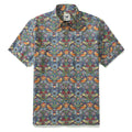 Mens Strawberry Thief Shirt 100% Cotton Hawaiian Shirt Designer Morris Button-down Shirt By Amy