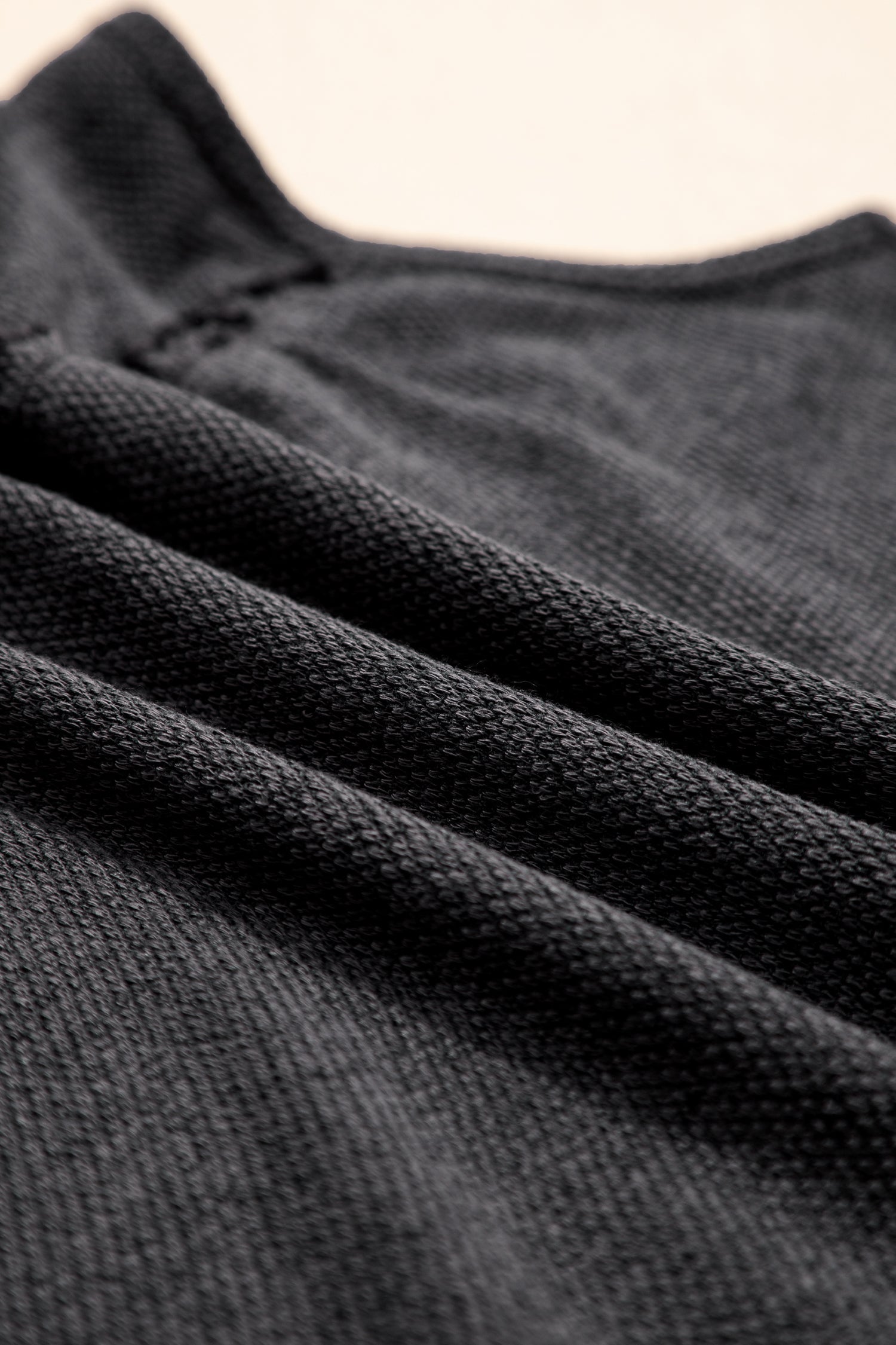 Dark Grey Tiered Frill Trim A-Line Tank Top