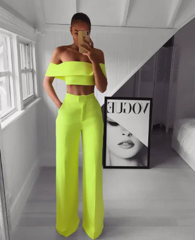 Women's Sexy Top and Pants Two-Piece Set