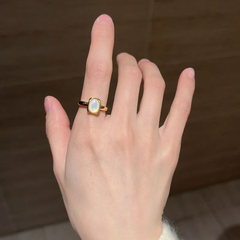 Must-Have Shell Rings For Beach Trips, Unique Niche High-End Design, Light Luxury Exquisite Fashion Statement Bands For Women