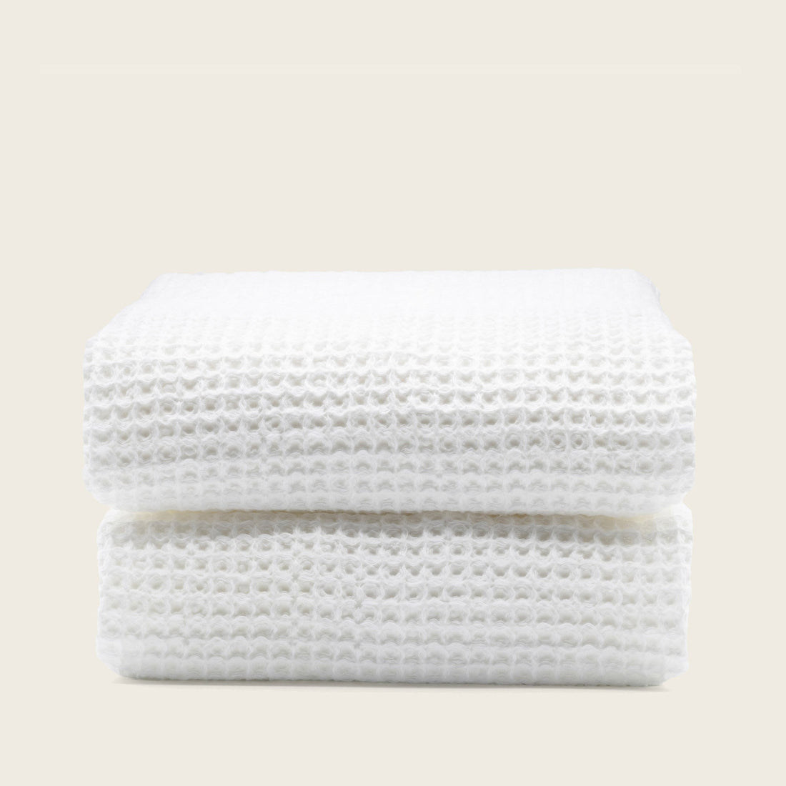 Sedona White Cotton Waffle Weave Bath Towel - Image 5
