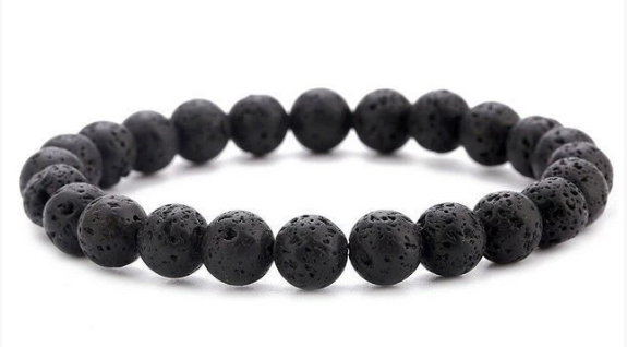 Elastic Beaded Bracelet with Natural Tiger Eye Stones