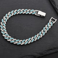 European And American Style Hip-hop Explosions Men's Domineering Cuban Chain Full Set Zircon Exaggerated Large Gold Chain Bracelet Manufacturers Wholesale
