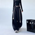 Women's Loose Fit Wide Leg Sweatpants with Rope Belt Detail - Image 6