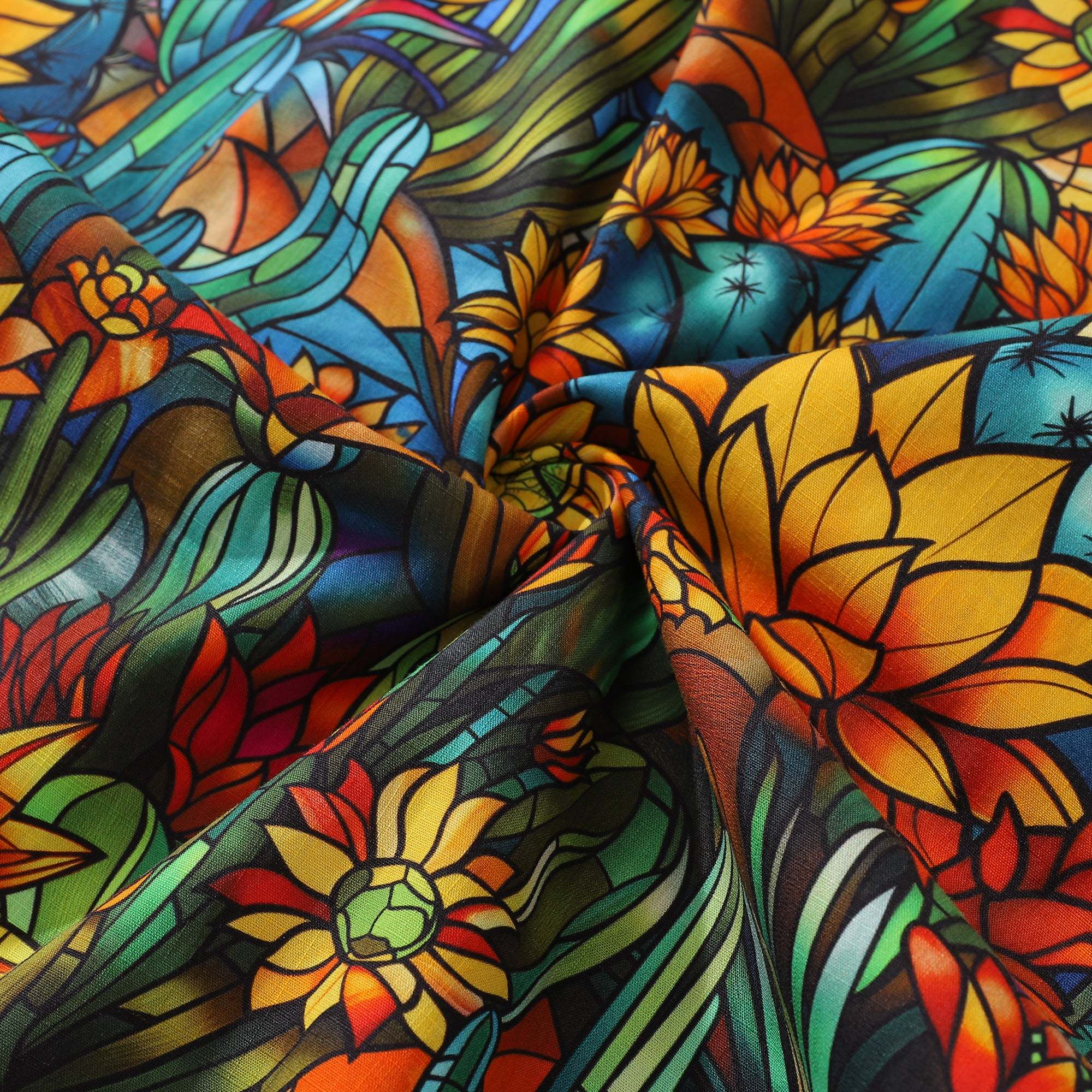 1960s Hawaiian Shirt For Men Colorful Button-down Shirt Short Sleeve 100% Cotton Shirt Beauty Of The Desert By Cigar