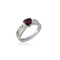 Love Birthday Stone Commemorative Ring