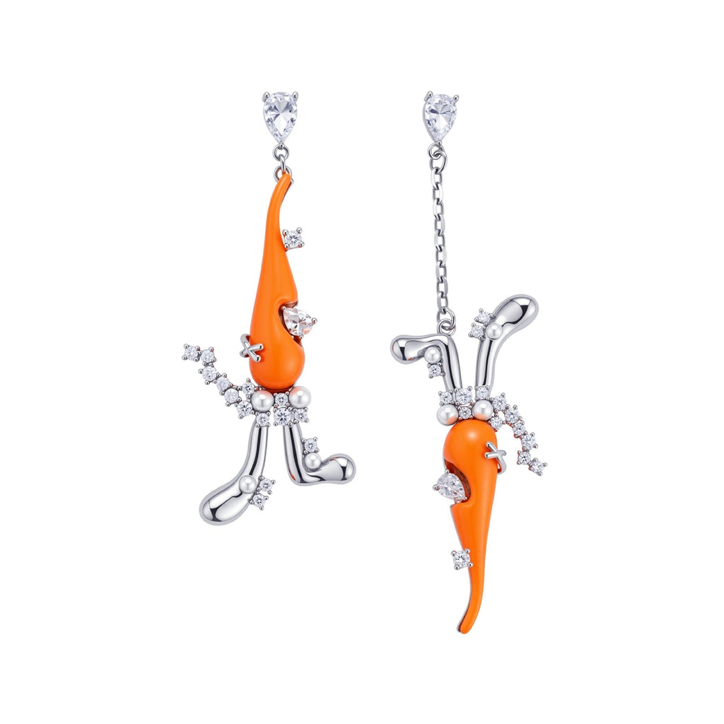 Rabbit-Ear Carrot Series Earrings Womens Ear Jewelry
