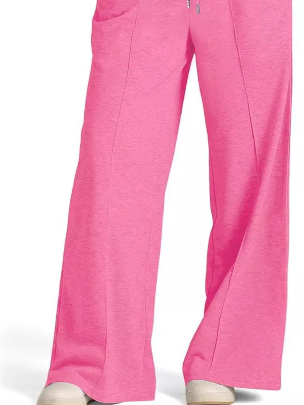 Women's Wide Leg Drawstring Lounge Pants with Pockets