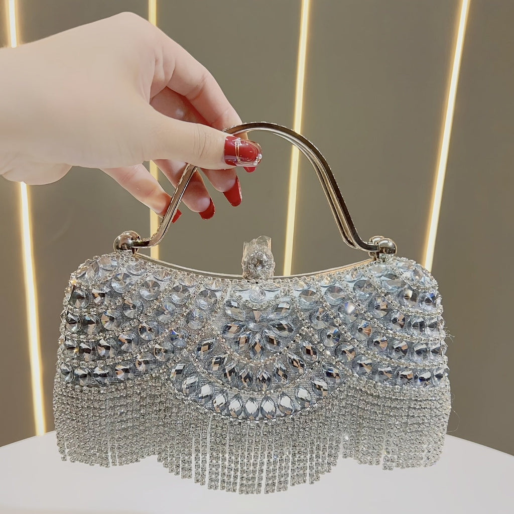 Luxury 4pc Evening Dress Set Gown Bag Jewelry