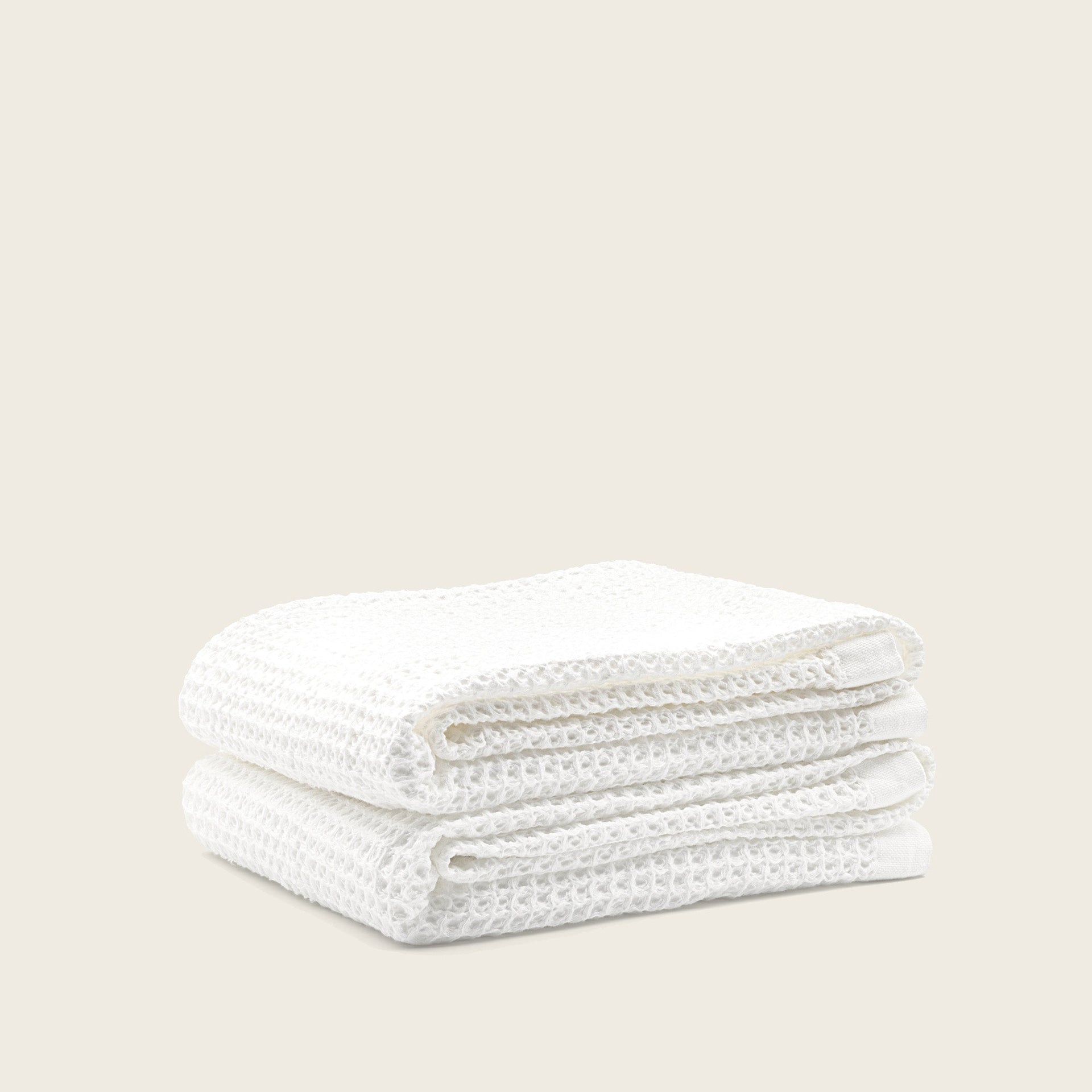 Sedona White Cotton Waffle Weave Bath Towel - Image 17