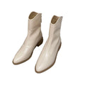 Women's Pointed Toe Ankle Boots with Thick Heels
