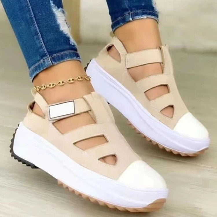 New Style Women's Thick Sole Casual Shoes with Velcro