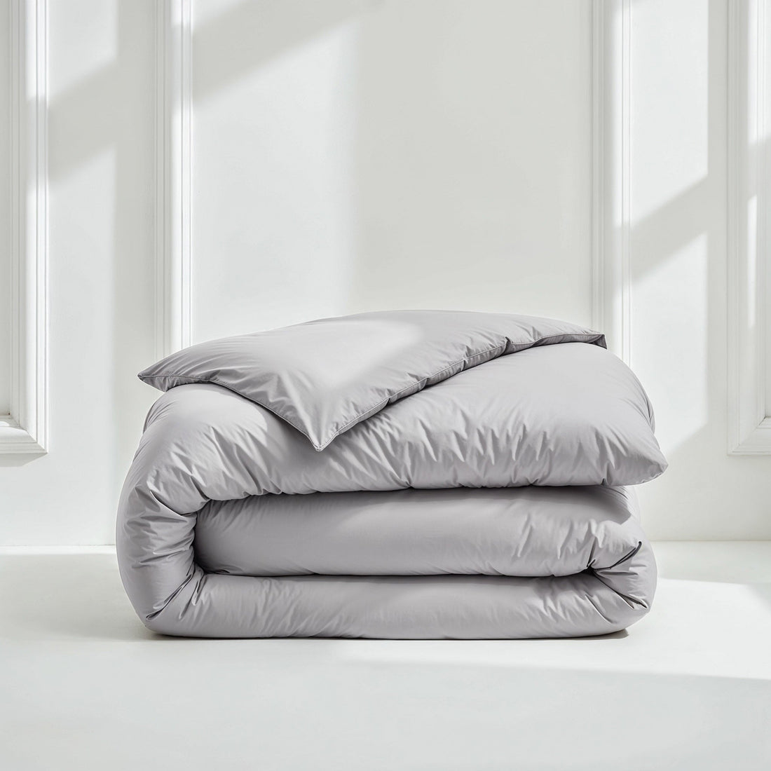 Australian Cotton Sateen Duvet Cover in Stripe and Solid - Image 23