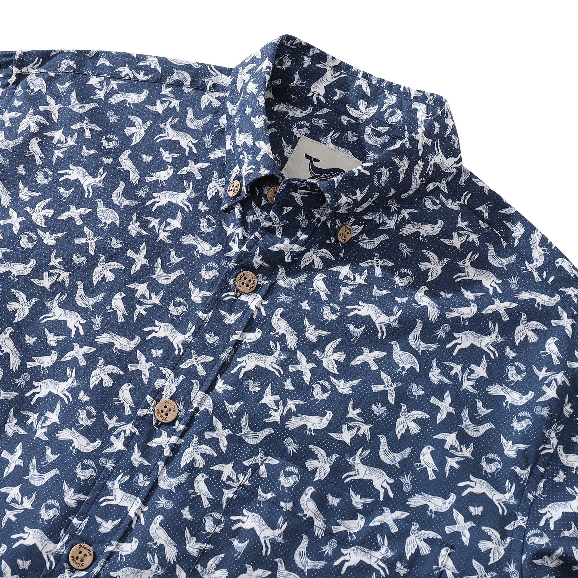 Men's Island Daydream Cotton Long Sleeve Hawaiian Aloha Shirt