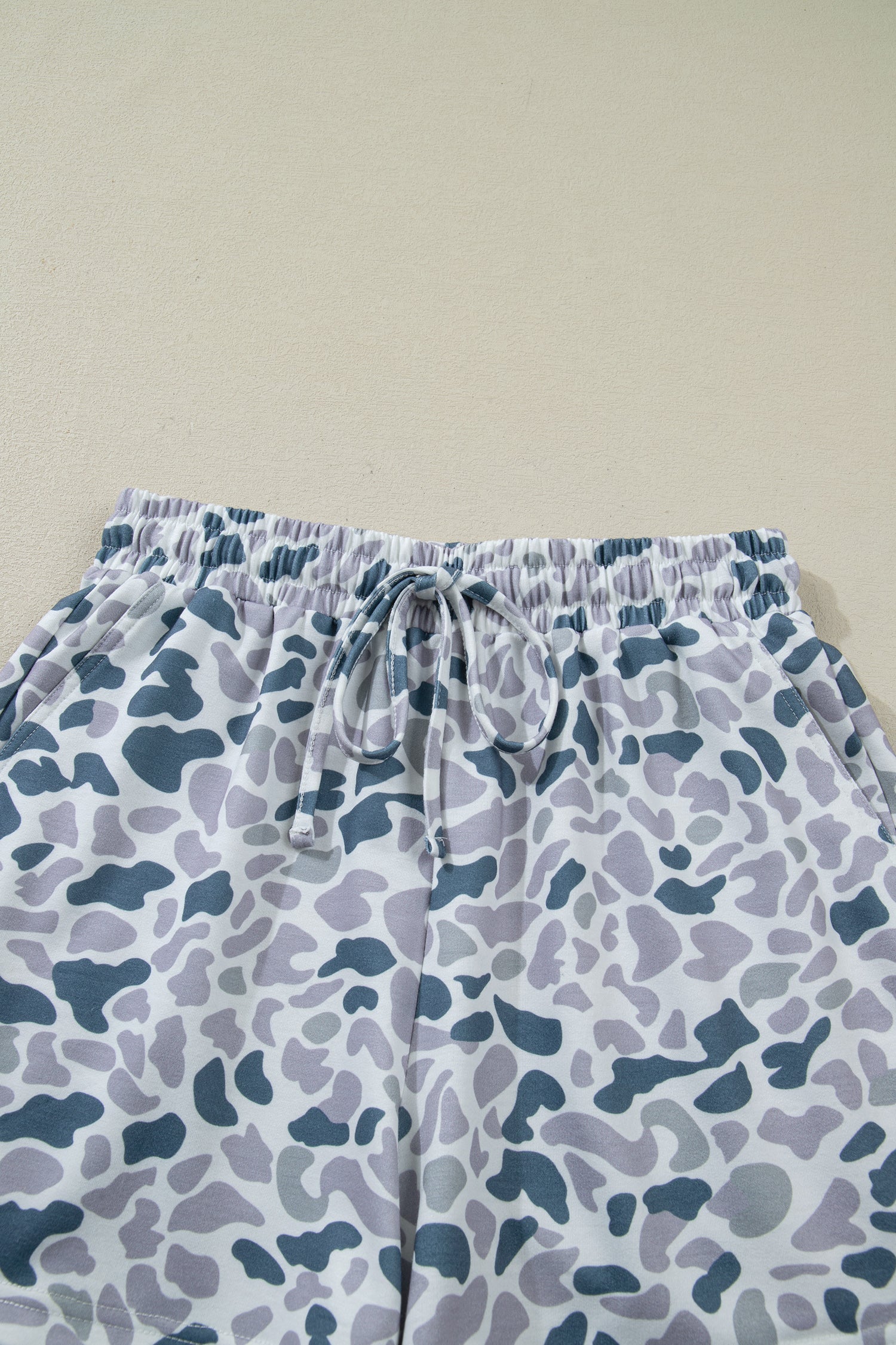 Abstract Polo Zip Shirt & Shorts Set