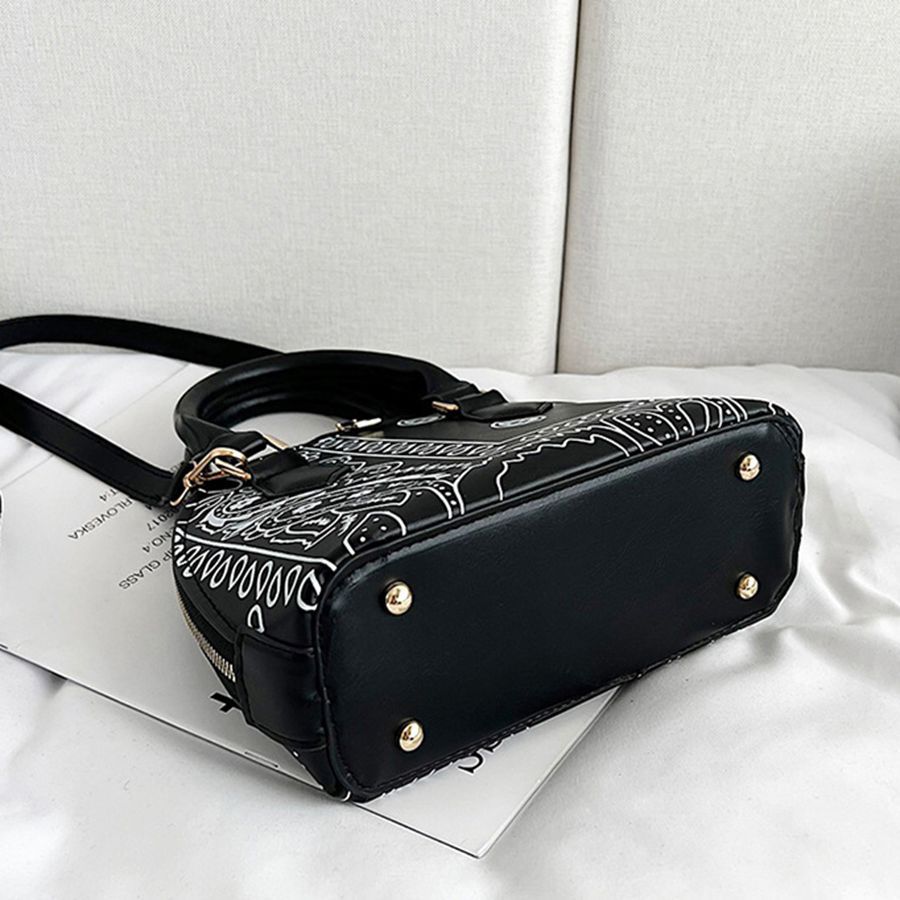 Chic Colorful Printed Mini Shell Crossbody Bag for Her